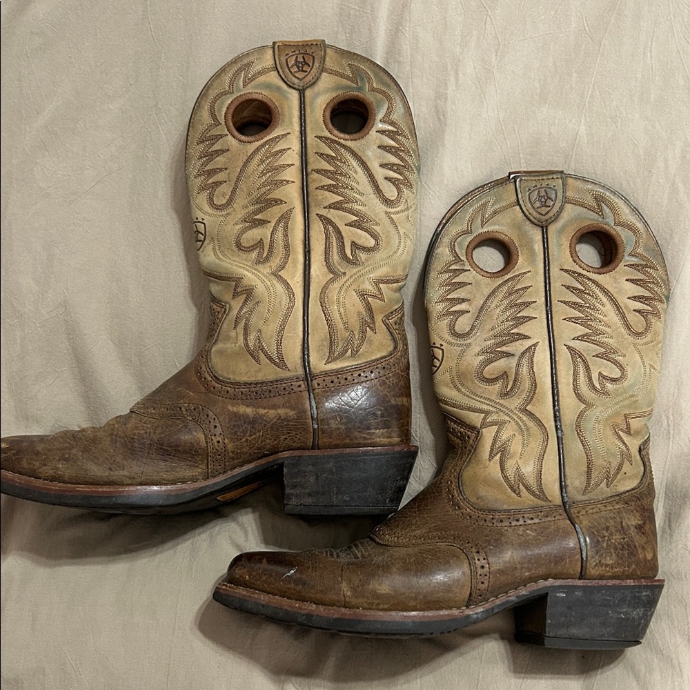 Ariat Men's Western Boots - Tan and Brown